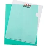 Jam Paper Green Plastic Sleeves