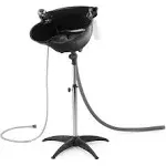 Artist Hand Shampoo Bowl Portable Salon Sink with Adjustable Height and Drain