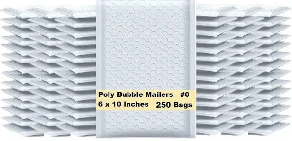 iMBAPrice Pure White Color SELF Seal Poly Bubble MAILERS Padded Shipping ENVELOPES