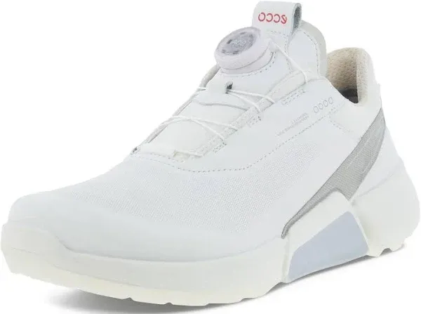 ECCO Womens BIOM H4 BOA Golf Shoes - White/Concrete