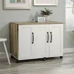 Kingfisher Lane Engineered Wood Sewing Craft Cart in Soft White