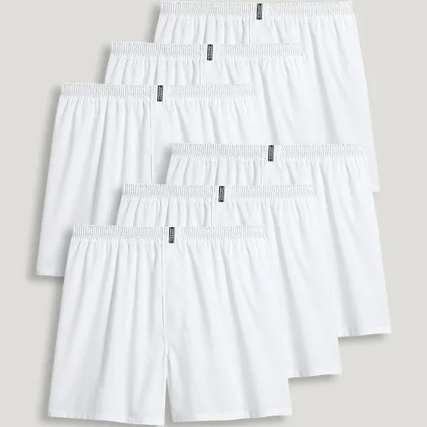 Jockey Men's Classics Full Cut 5" Boxer Underwear 6 Pack