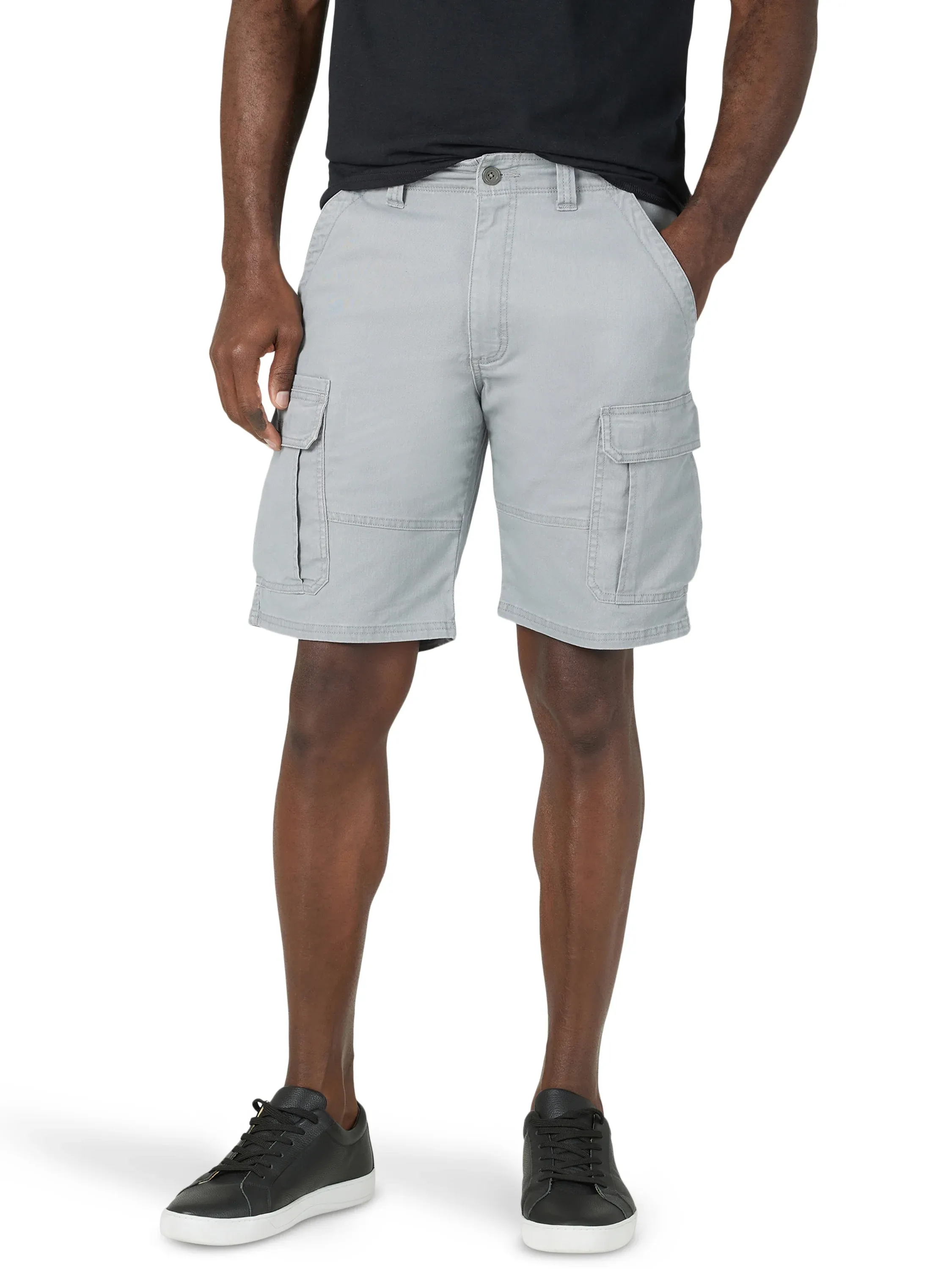 Wrangler® Men's and Big Men's 10" Relaxed Fit Cargo Shorts with Stretch