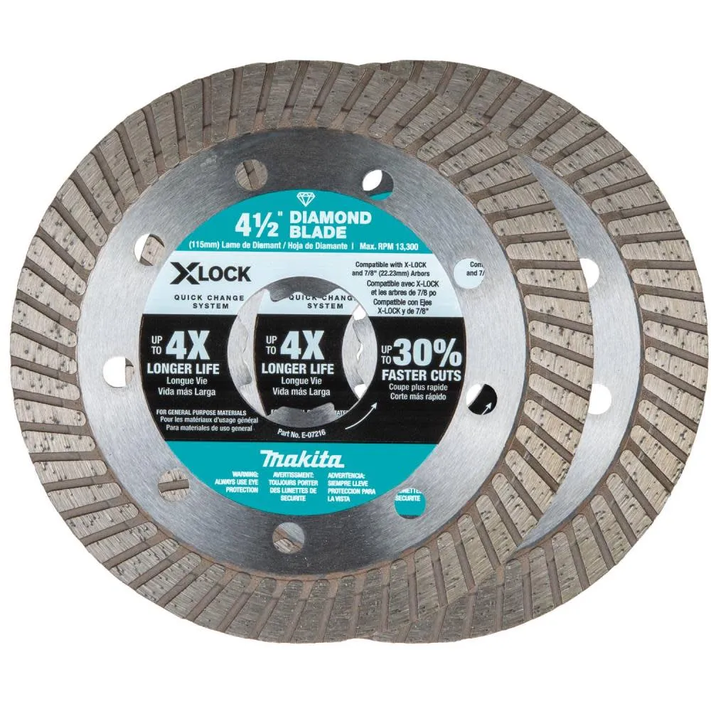 Makita X-Lock Turbo Rim Diamond Blade E-07222