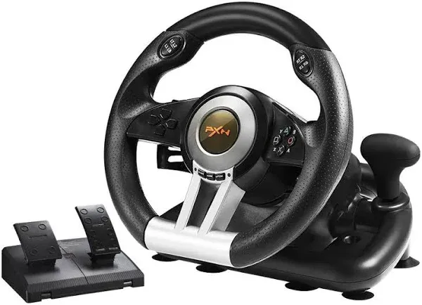 Nintendo PXN V3Pro Gaming Steering Wheel - Black, PXN-V3PROB Racing Seats, Wheels, Pedals