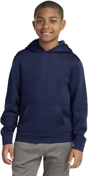 Sport-Tek Youth Sport-Wick Fleece Hooded Pullover