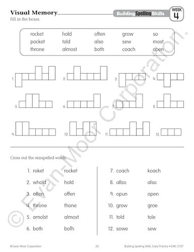 Building Spelling Skills, Grade 3 Teacher Edition -- Evan-Moor Educati