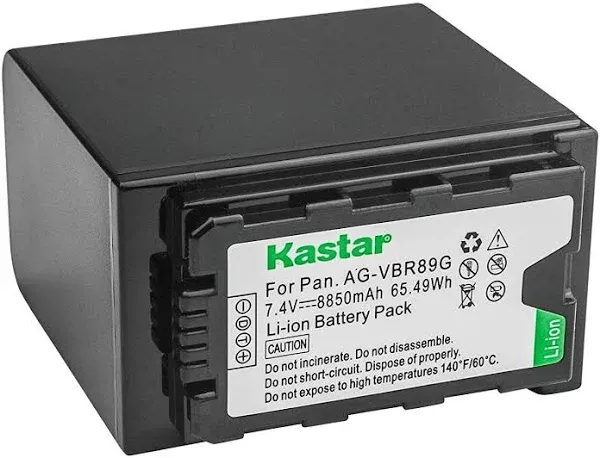 Kastar Battery Replacement for Panasonic AG-VBR59 AG-vbr59g AG-vbr89 AG-VBR89G