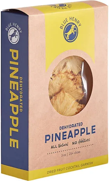 Blue Henry Dehydrated Pineapple Wheels 3oz :: Garnishments