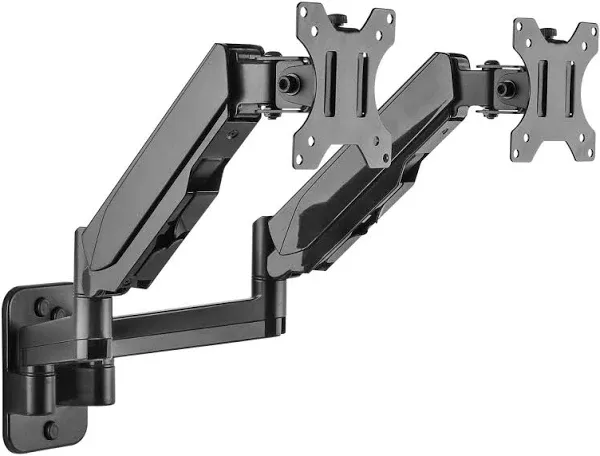 Mount-It! Monitor Wall Mount with Full Motion Gas Spring Arm | Height Adjusta...