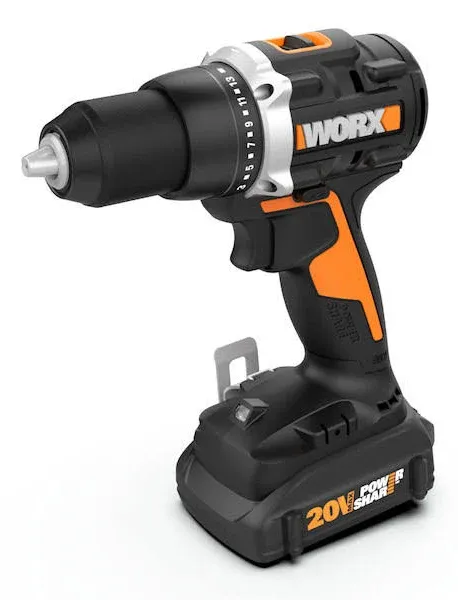 Worx WX102L.9 20V Power Share 1/2&#034; Cordless Drill/Driver with Brushless Motor (