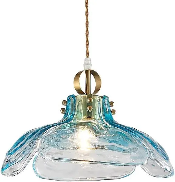  Pendant Light Fixtures 12.99&#034; D, Glass Hanging Pendant Lights, Pendant 