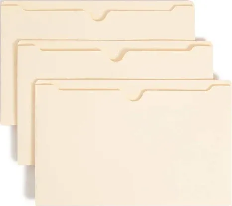 Smead Manila File Jackets 2-Ply Straight Tab