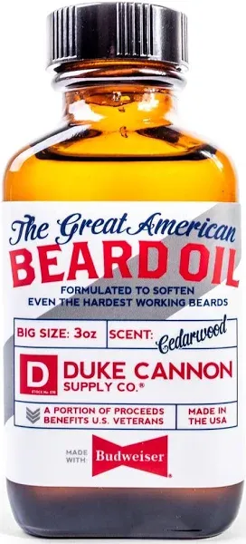 Duke Cannon Great American Budweiser Beard Oil