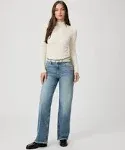 Paige Sasha High-Rise Wide-Leg Jeans - Blue