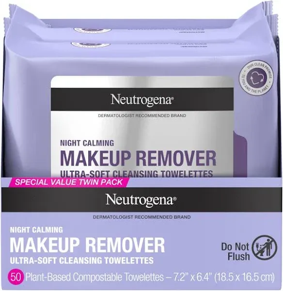 Neutrogena Makeup Remover Night Calming Cleansing Towelettes