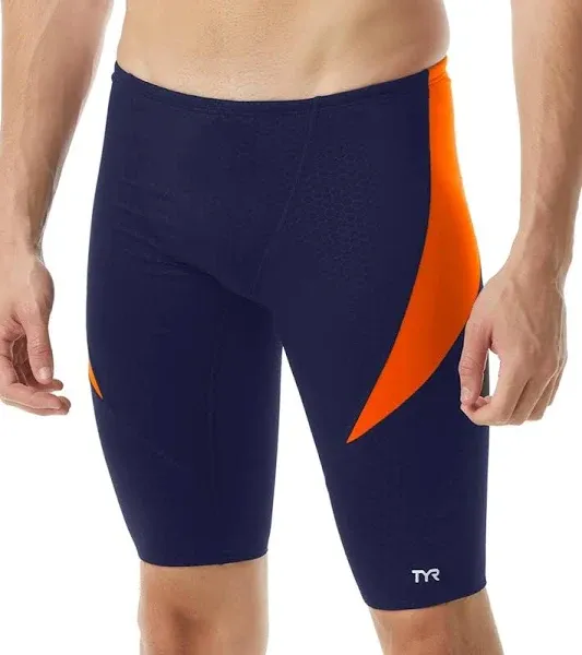 TYR Men's Durafast Elite Hexa Curve Splice Jammer Swimsuit