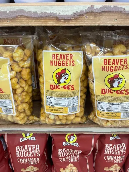 Buc-ees Beaver Nuggets Sweet Corn Puff Snacks Texas Bucees (Pack of 2 Bags)