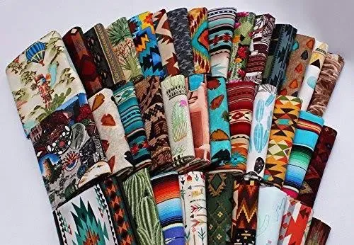 10 Fat Quarters - Southwest Southwestern Aztec Tribal Fabric Bundle M224.04