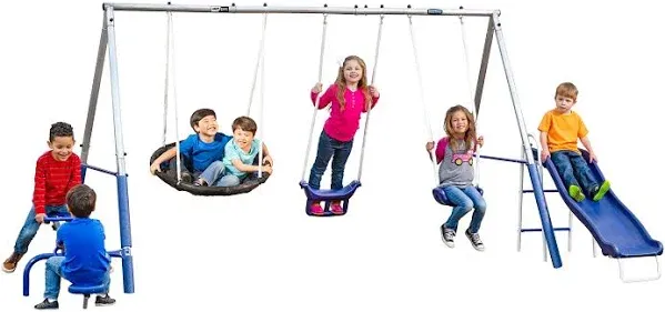 XDP Recreation Swing N Free Swing Set, Gray