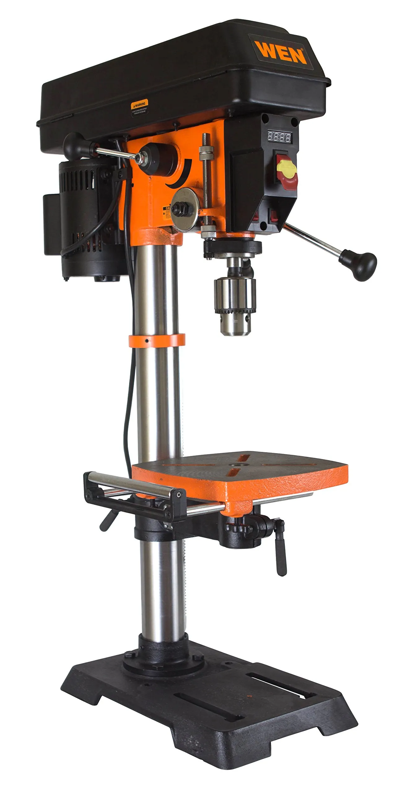 WEN 5-Amp 12-Inch Variable Speed Cast Iron Benchtop Drill Press with Laser and Work Light