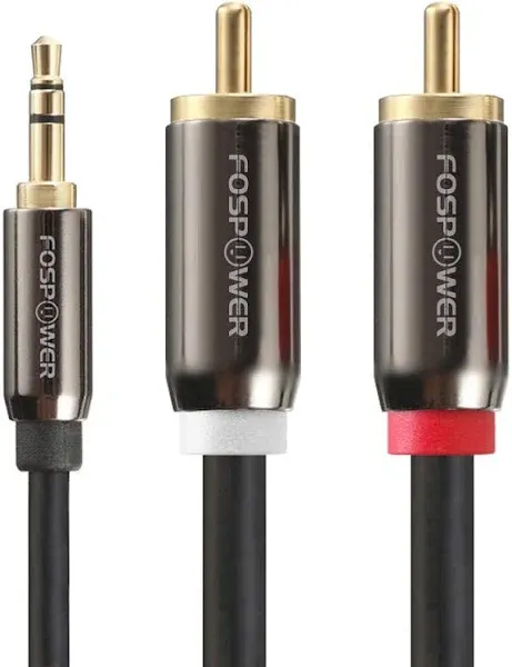 FosPower - 25FT Audio/Video Cable - 1x-3.5mm/male To 2x-RCA/Male - BRAND NEW!