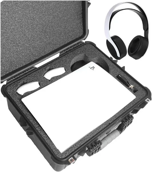 Case Club Heavy Duty Travel Case for PlayStation 5 / PS5 with Headset