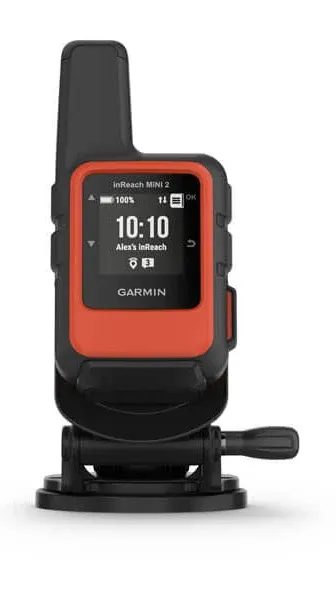 Garmin inReach Mini 2 (Orange) Satellite Communicator, Lightweight Compact Rugged Design, Portable GPS Handheld for Hiking, Text Messaging - Bundle with PlayBetter Portable Charger, Carabiner