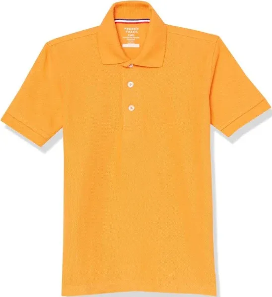 French Toast Boys Short Sleeve Pique Polo Uniform Shirt (Standard & Husky)