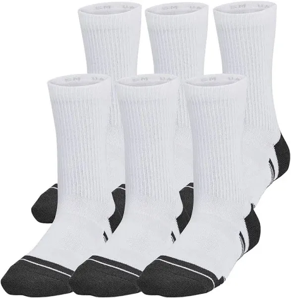 Kids' UA Performance Tech 6-Pack Crew Socks