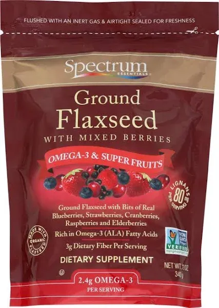 Spectrum Essentials Ground Flaxseed with Mixed Berries