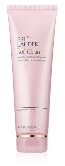 Estee Lauder Soft Clean Moisture Rich Foaming Cleanser NEW FS 4.2 fl oz/125 ml