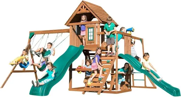 Swing-N-Slide Super Knightsbridge Wood Complete Play Set