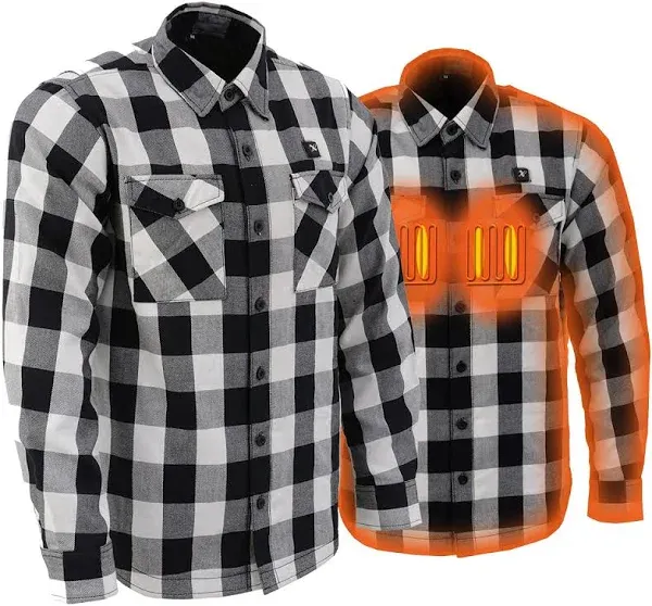 Nexgen Heat Men's Riffraff Heated Flannel Sleeve Shirt