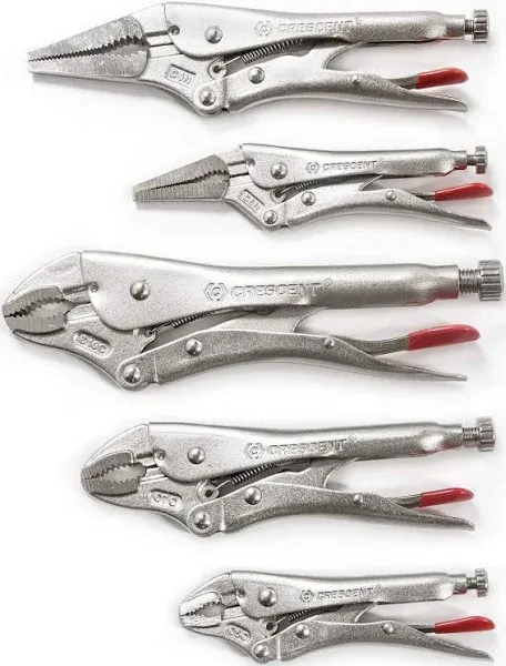 Crescent 5 Piece Locking Pliers Set CLP5SETN