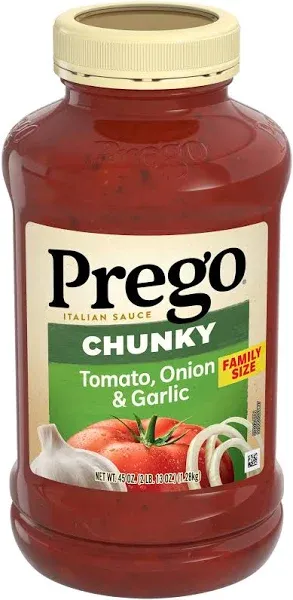 Prego Chunky Tomato, Onion & Garlic Pasta Sauce 45 oz