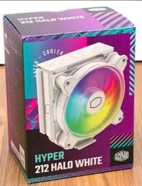 Cooler Master Hyper 212 Halo White CPU Air Cooler, MF120 Halo Fan - FAST SHIP!!