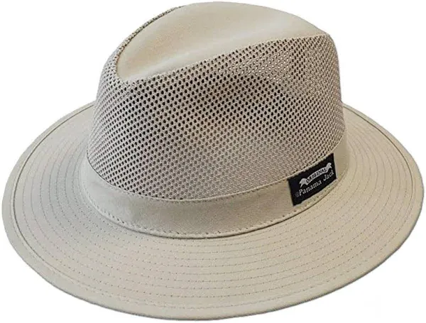 Panama Jack Mesh Safari Hat UPF (SPF) Sunhat XL Protection Khaki PJ39MESH Vacay