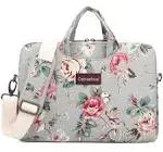 Rose Pattern Water Resistant Laptop Shoulder Messenger Bag for MacBook 16 inc...