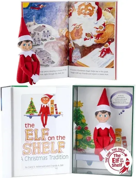 Elf on the Shelf: A Christmas Tradition (Spanish book) Girl with Blue Eyes