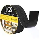 Grip Tape - Heavy Duty Anti Slip Tape for Stairs Outdoor/Indoor Waterproof 2Inch x 35Ft Safety Non Skid Roll for Stair Steps Traction Tread Staircases Grips Adhesive Non Slip Strips Nonslip Walk Black