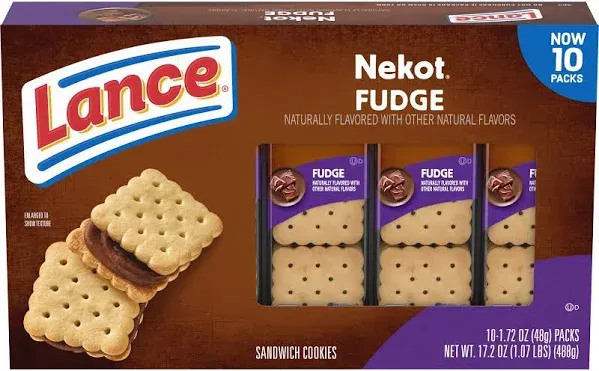 Lance Nekot Fudge Sandwich Cookies