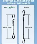 LuckyStraps 8 Inch Short Small Carabiner Bungee Cord