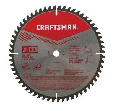 Craftsman 10-in 60-Tooth Carbide Circular Saw Blade CMAS21060