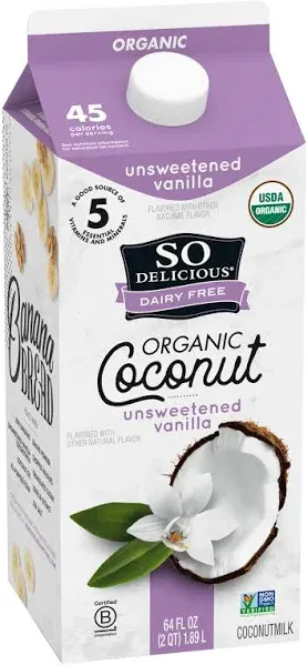 So Delicious Unsweetened Vanilla Coconut Milk