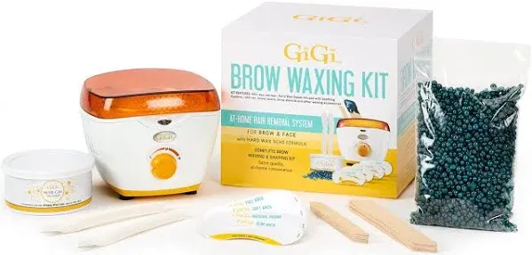 GiGi Mini Brow Waxing Kit, with Mini Honee Warmer 5 oz