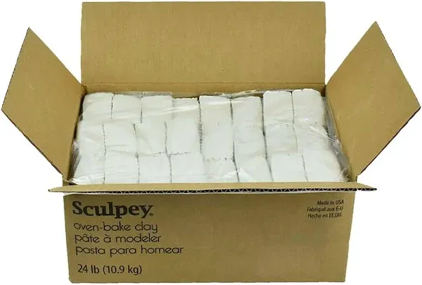 Sculpey Original Polymer Clay 24Lbs-White