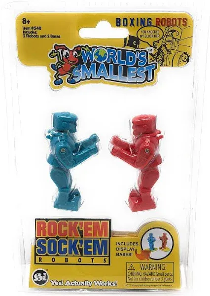 World's Smallest Rock Em Sock Em Robots