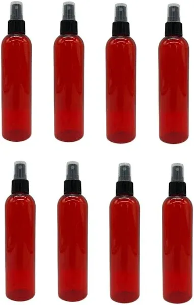 Natural Farms 8 oz Red Cosmo Plastic Spray Bottles