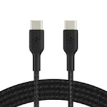 Belkin - BoostCharge Braided USB-C to USB-C Cable 3.3ft - Black